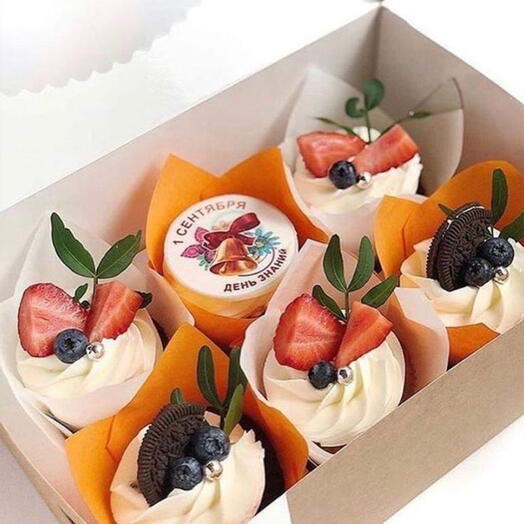 Cupcakes "Red velvet" 6pcs