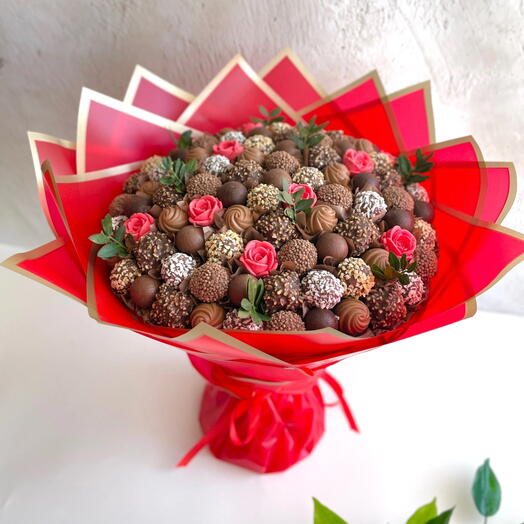 Букет из конфет Красный