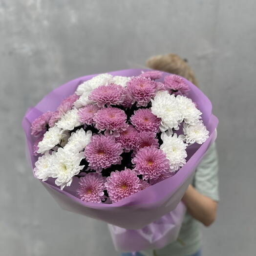 Букет микс из хризантем