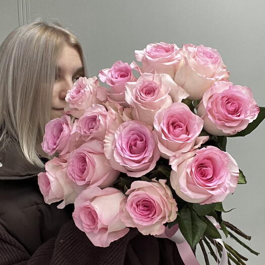Букет из 15 эквадорских роз