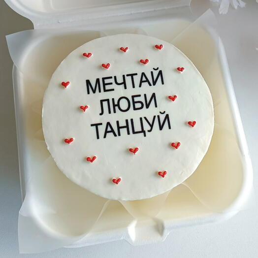 Бенто торт Мечтай люби танцуй