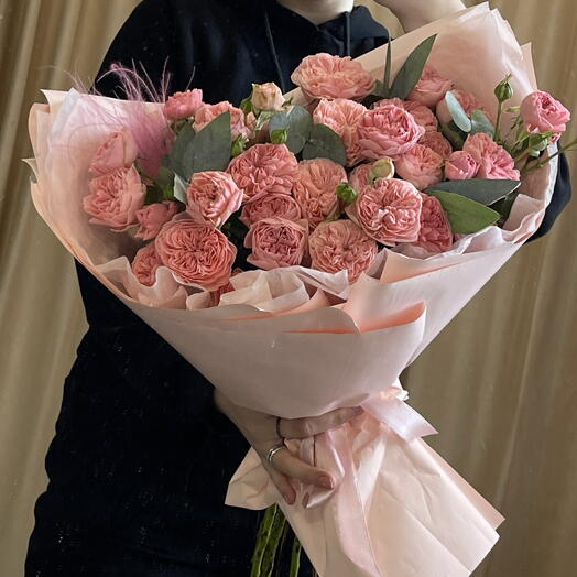 Букет из кустовых роз🌸