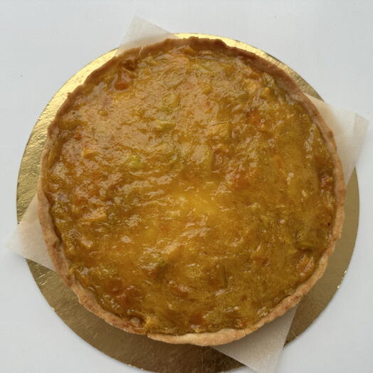 Киш с творогом и манго