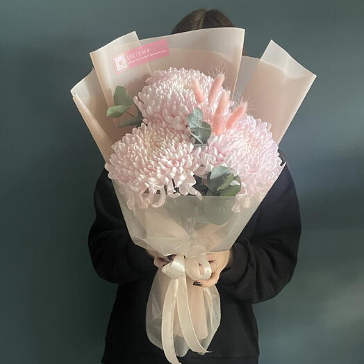 Букет из одноголовых хризантем🌸🙌🏻