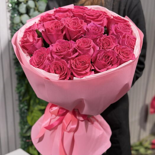 Моно букет ярких роз💞