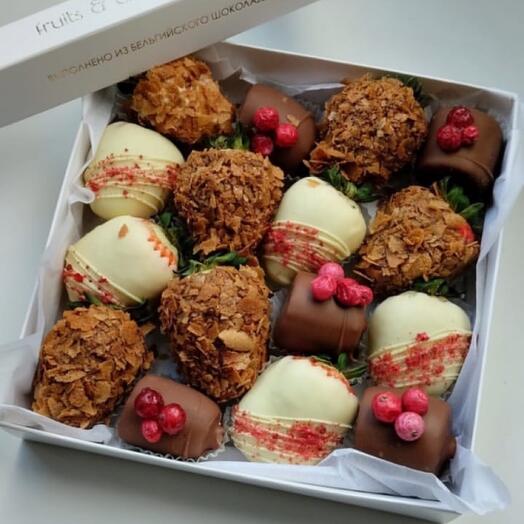 Fruta en chocolate