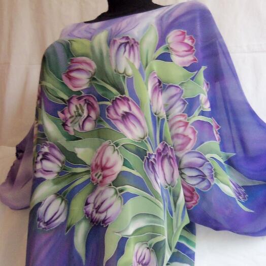 Blusa batik "noche Lila"
