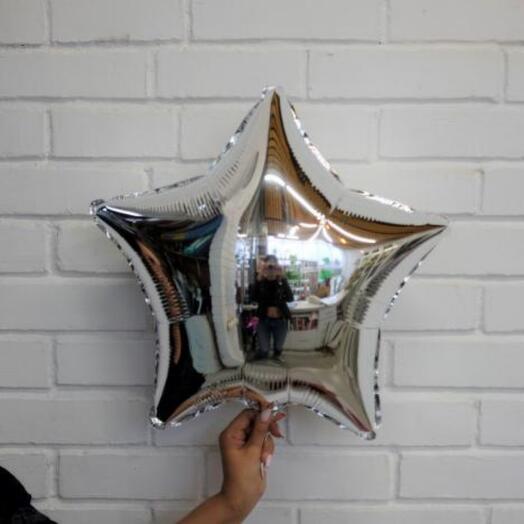 Bola estrella plata