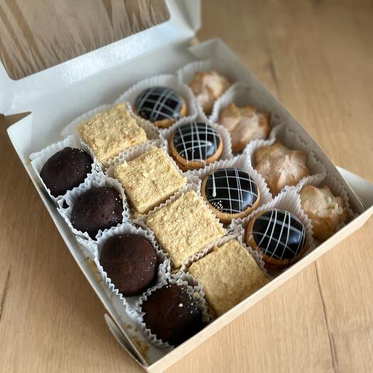 Conjunto de pasteles surtidos