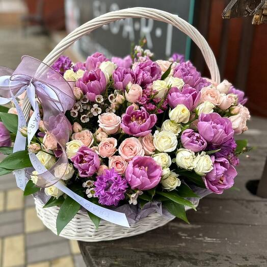Cesta de flores