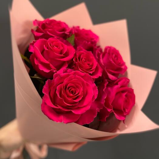Mono bouquet of roses