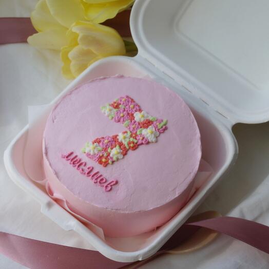 Детский бенто тортик с цветочками