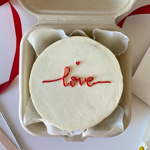 Бенто торт «Love» любимому, любимой, супругу, парню, девушке, жене, мужу, партнеру