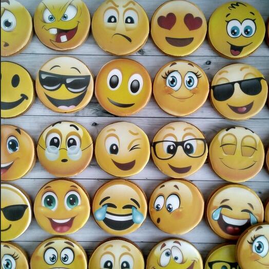 Пряник -Набор пряников 20 штук ( смайлы)