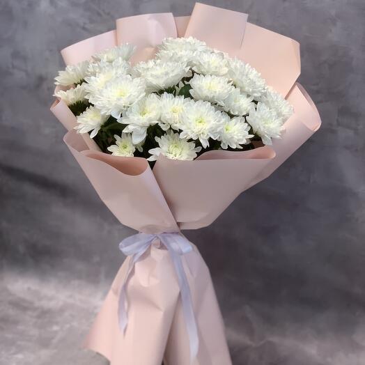 Bouquet "Delicate cloud of chrysanthemums"