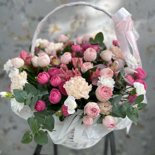 🌿Ramo cumplido de peonía rosa rosa flor