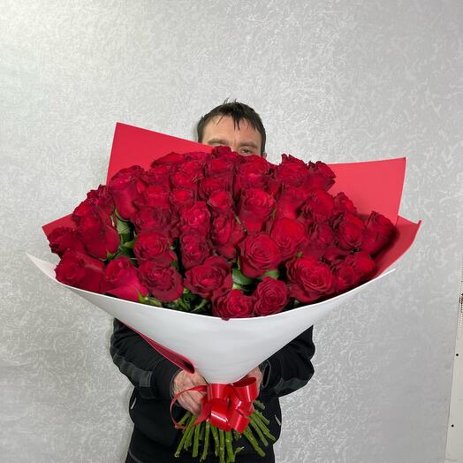 Rosas 51 piezas 60 cm sonrisa