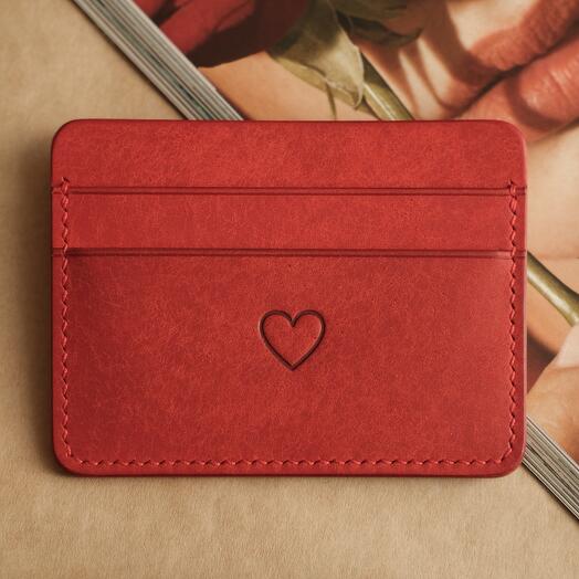 Cardholder Corazón sensual rojo