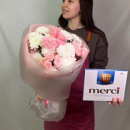 Букет комплимент + мерси