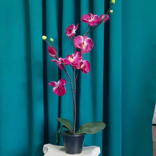 Орхидея искусственная в горшке