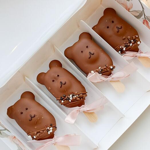 Пирожное "Эскимо" мишки, 4 штуки