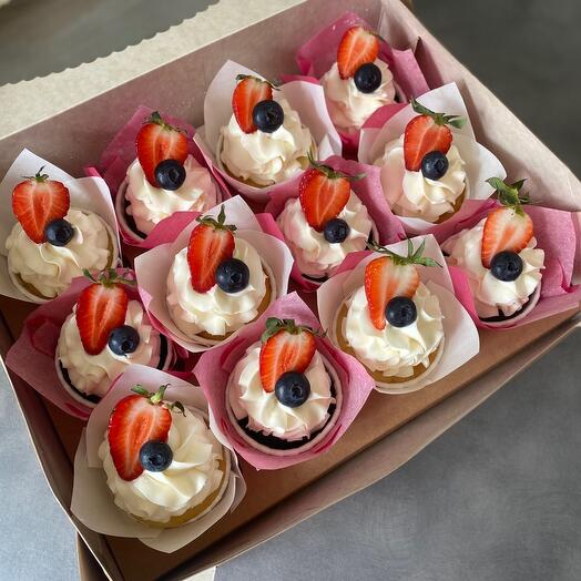 Cupcakes surtidos 12 piezas