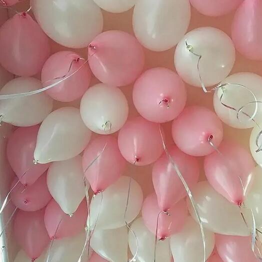 Latex Balloons pink / White 20 pcs Soft Pink balloons