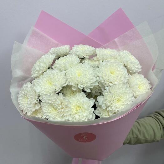 Букет из 9 кустовых хризантем