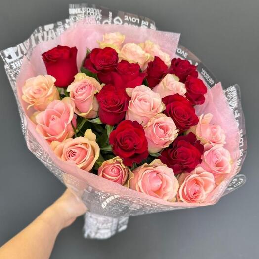 -20%АКЦИЯ🌹Классика| 25 кенийской розы|Оформление|Цветы в Уфе