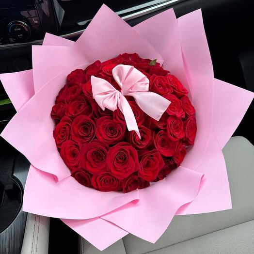 25 роз Pink amour
