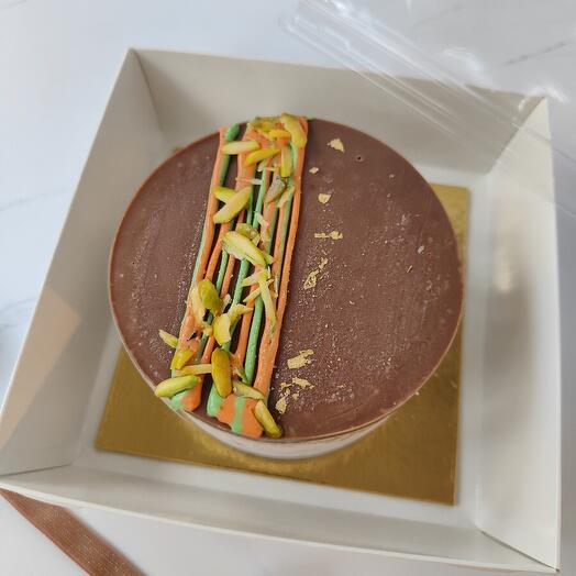 Pastel de Bento "Dubai chocolate" tarta de QUESO chocolate / pistacho
