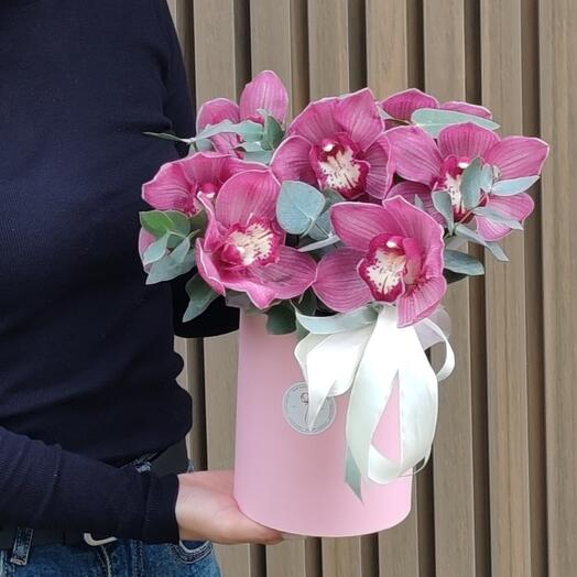 Cymbidium en el cilindro "Amor"