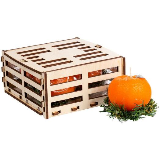 Набор свечей в виде мандаринок Citrus Box 4 шт