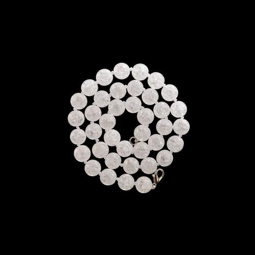 Бусы из сахарного кварца 41034-0069