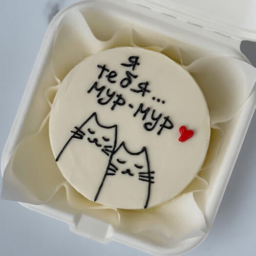 Бенто торт с котиками для любимых