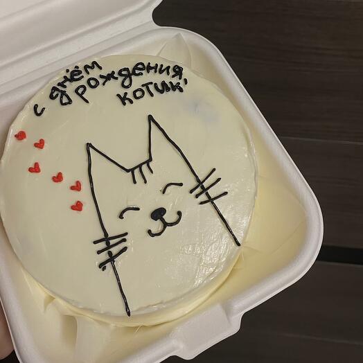 Бенто торт котик