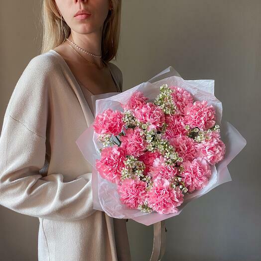 Delicate Bouquet with Chamelaucium and Carnations -5761