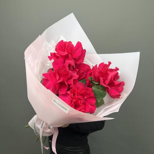 Букет из 5 французских роз Готча