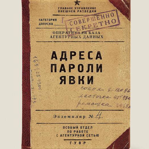 Обложка на паспорт Адреса, пароли, явки