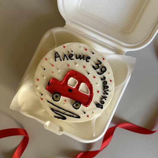 Бенто торт с машинкой