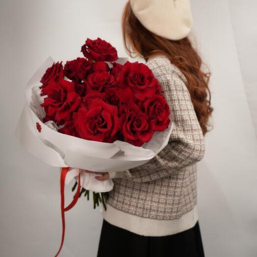 Моно красных роз