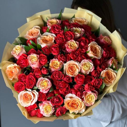 Mix Roses Bouquet N-071