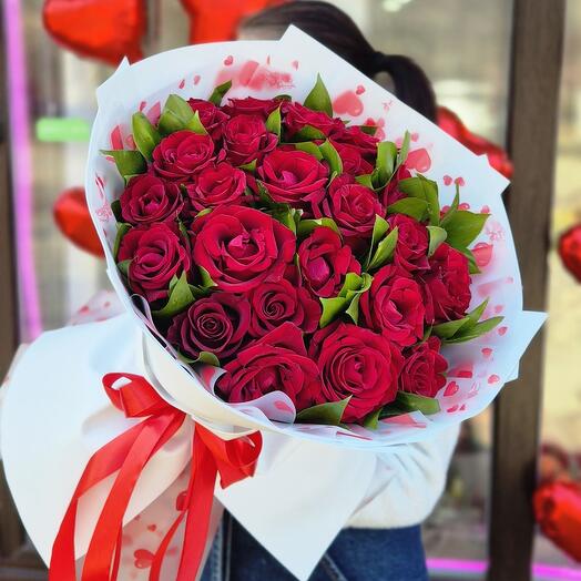 Букет моя 💘 из 25 красных роз ️