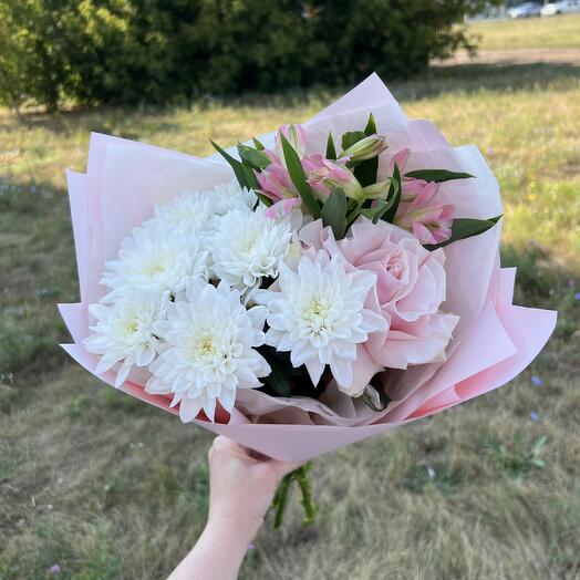 The bouquet is a compliment