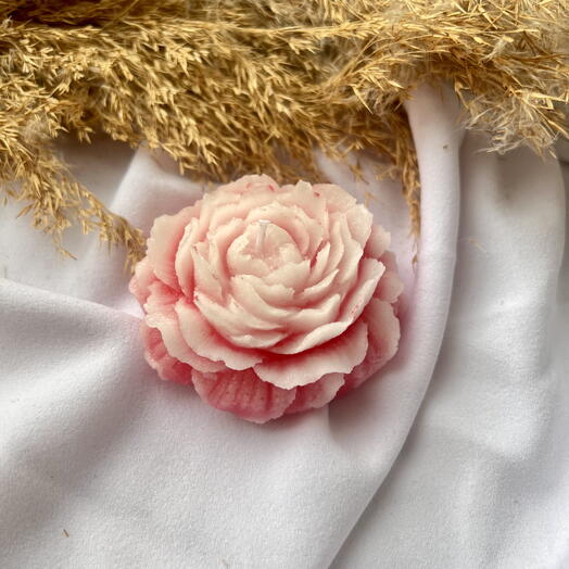 Свеча пион маршмелоу