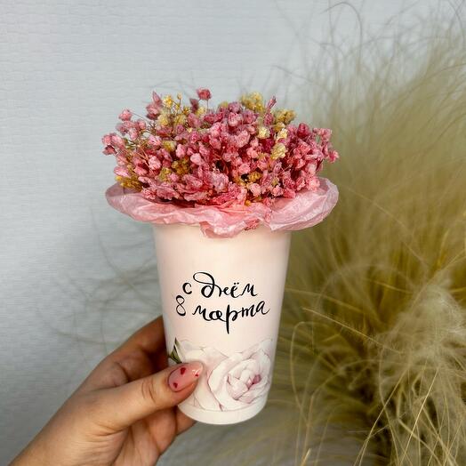 Гипсофила в стаканчике 🌸
