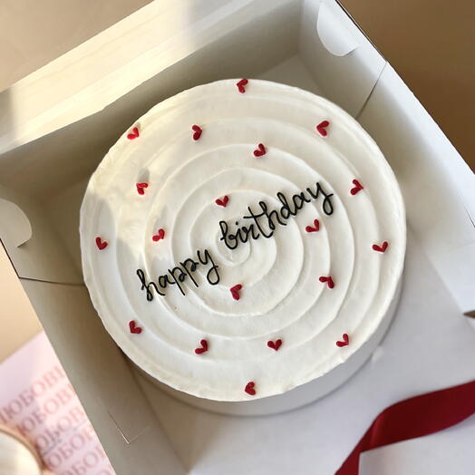 Торт 750-850г «happy birthday» с волнами