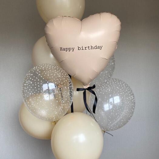 Фонтан из шаров "Как из Пинтерест", 9 шаров