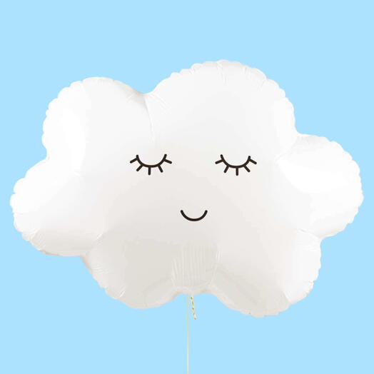 Воздушный шар гелий белое облако. Helium balloon white cloud