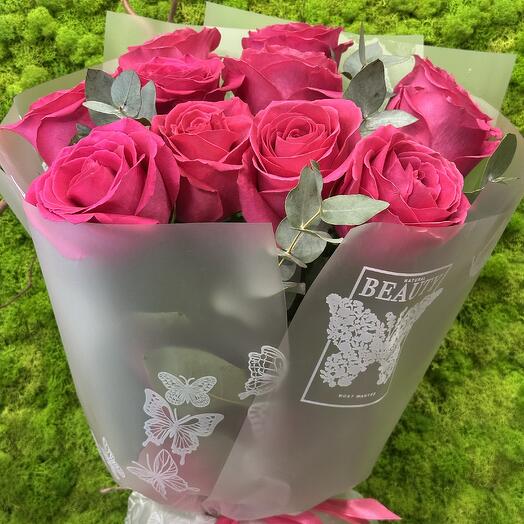 11 rosas ecuatorianas70cm Pink Floyd